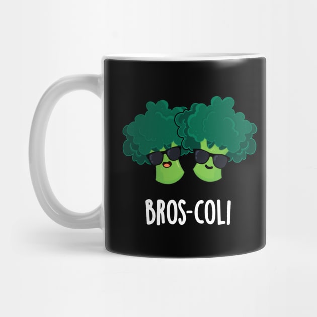 Bros-coli Cute Veggie Broccoli Pun by punnybone